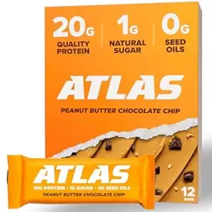 Prime Members: 12-Count Atlas Protein Bar (Peanut Butter Chocolate Chip)