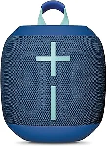Ultimate Ears WONDERBOOM 4 Outdoor Speakers Bluetooth Waterproof with Big Bass & 360-Degree Sound, Dustproof Floating Wireless Speaker, 131ft Range - Blue