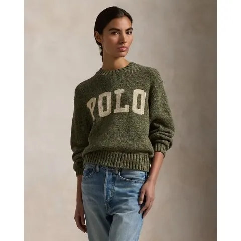 Ralph Lauren Logo Cotton Crewneck Sweater