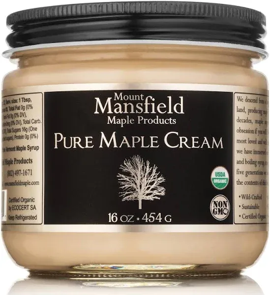 Mansfield Maple Certified Organic Pure Vermont Maple Cream