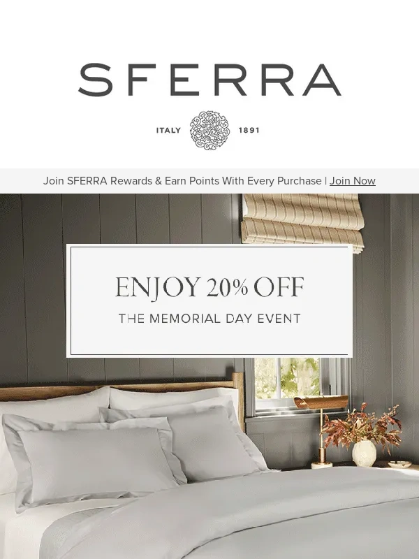 Sferra - 20% OFF Timeless Styles