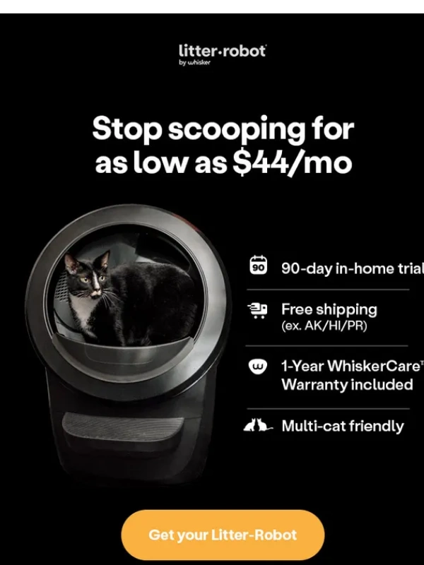 Litter Robot - Litter-Robot 4 as low as $44/mo