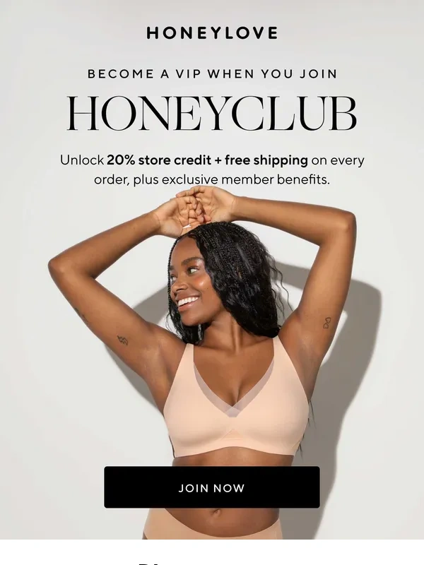Honeylove - Unlock VIP status