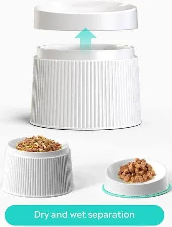 Uahpet Elevated Cat Food Bowl