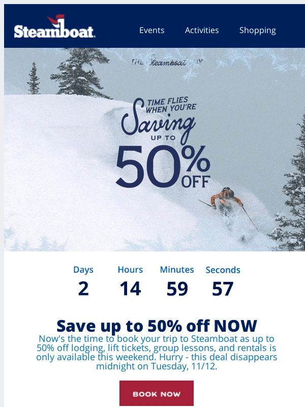 Steamboat Springs - Don't Let 50% Melt Away