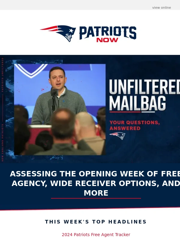 Patriots - Assessing the Opening Week of FA | Draft Countdown
