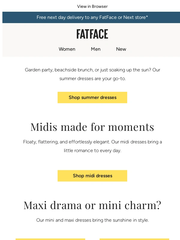 Fat Face - Sun's out,dresses on