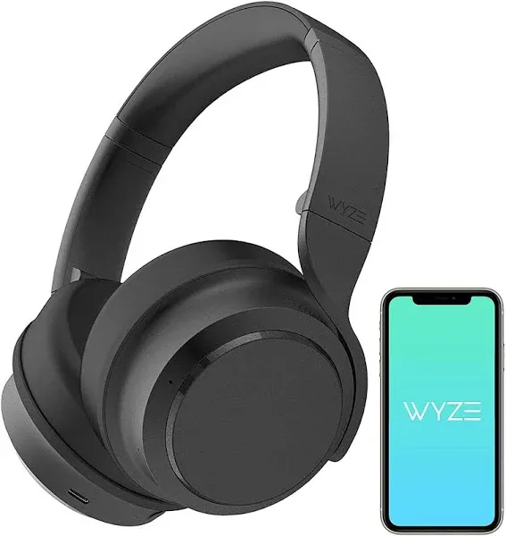Wyze Noise Cancelling Headphones Over The Ear Headphones With Active Noise Cancellation