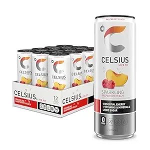 Celsius Sparkling Raspberry Peach Energy Drink