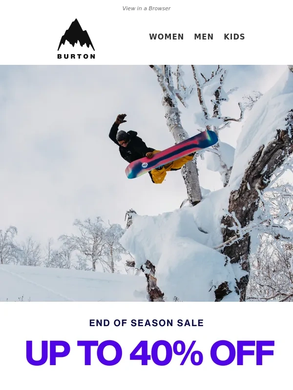 Burton - The End of Season Sale is Here