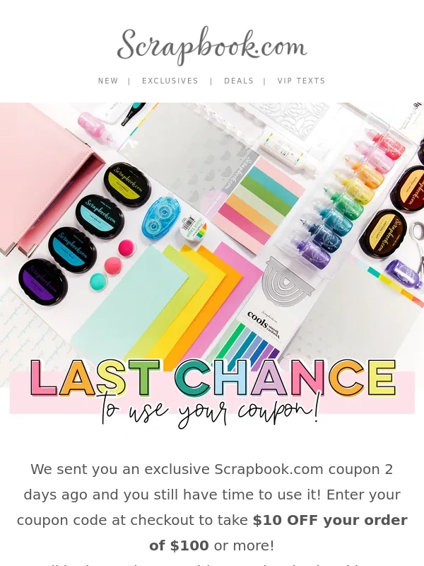Scrapbook - ⚠️ Your Coupon Expires In 24 Hours