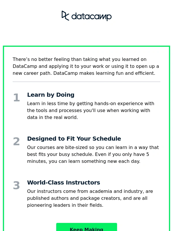 DataCamp - It’s really that easy? Yes