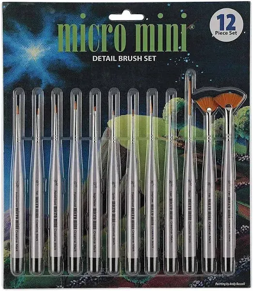 Creative Mark Micro Mini Brush Set of 12