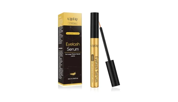 Eyelash Growth Serum for Thicker, Longer, Natural Lashes without Prostaglandin – Grow Luscious, Natural Lashes with Advanced Enhancer | Vegan & Cruelty-Free Treatment