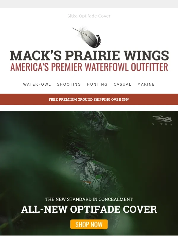 Macks Prairie Wings - Discover the all-new Optifade Cover from Sitka Gear! ?