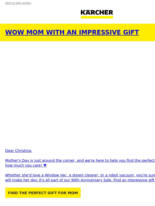 Karcher - FINAL 2 DAYS: Sale on Gifts for Mother's Day