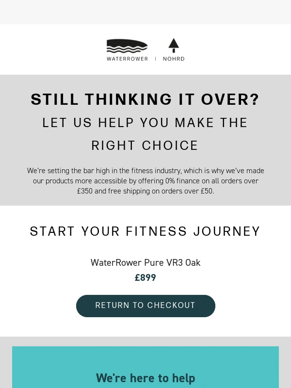 WaterRower - Still thinking it over?
