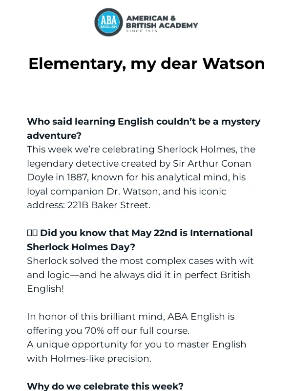 ABA English - ? Maximum discount today at ABA English!