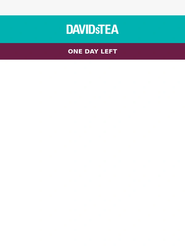DAVIDs TEA - ENDS TODAY