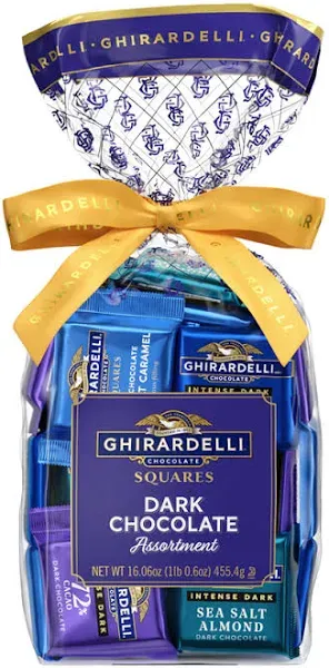 Dark Chocolate Assorted Squares Gift Bag