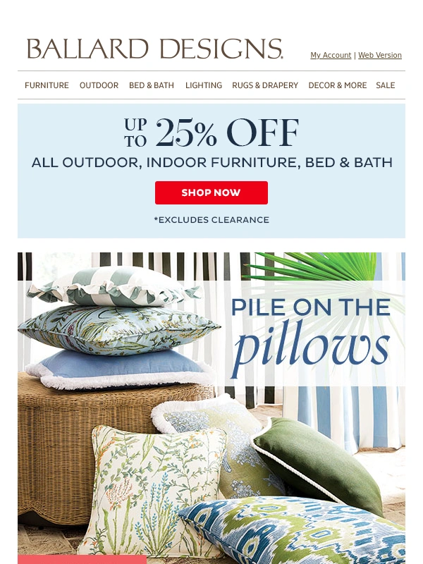 Ballard Designs - Pillow talk