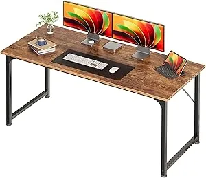 54" Huuger Home Office Modern Computer Desk (Rustic Brown) $59.99 + Free Shipping