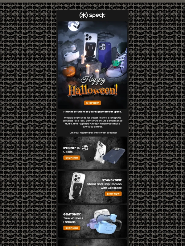 Speck - Make a scene. It's Halloween. ?