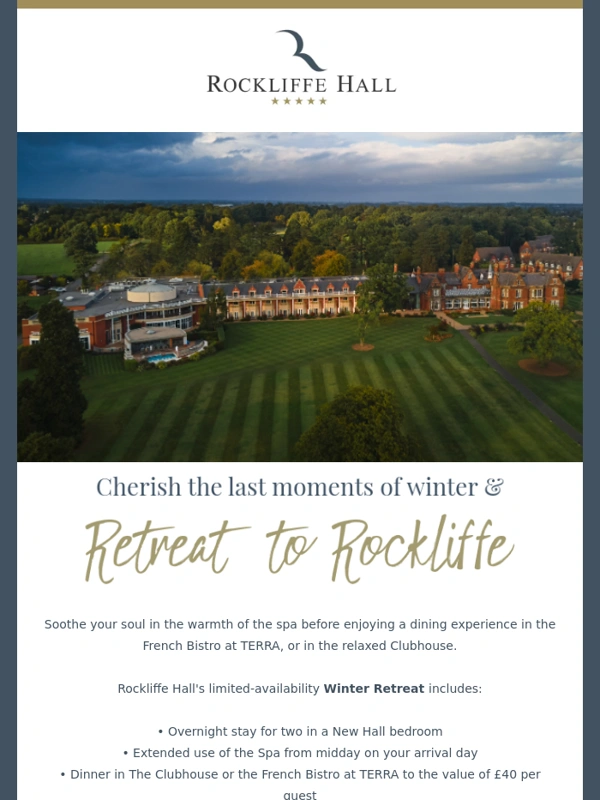 Rockliffe Hall - Cherish the last moments of winter ?