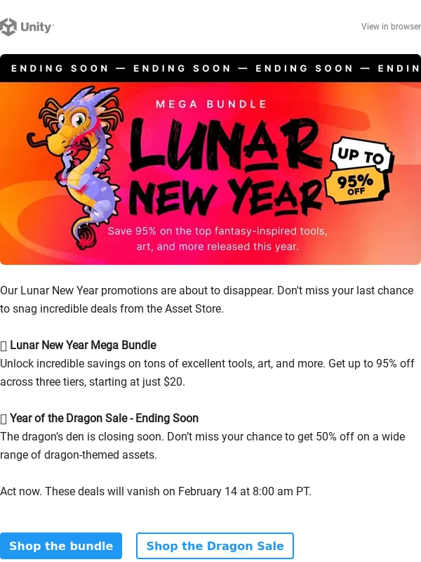Unity Asset Store - There,it’s your last chance to save big ?