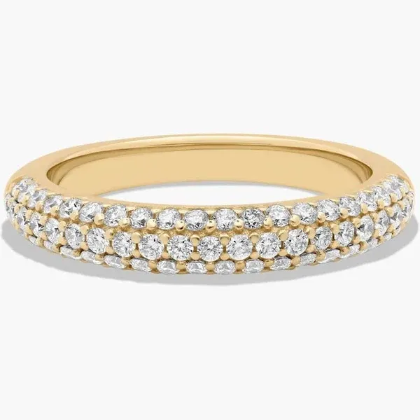 James Allen Triple Row Rounded Wedding Ring in 3.00mm