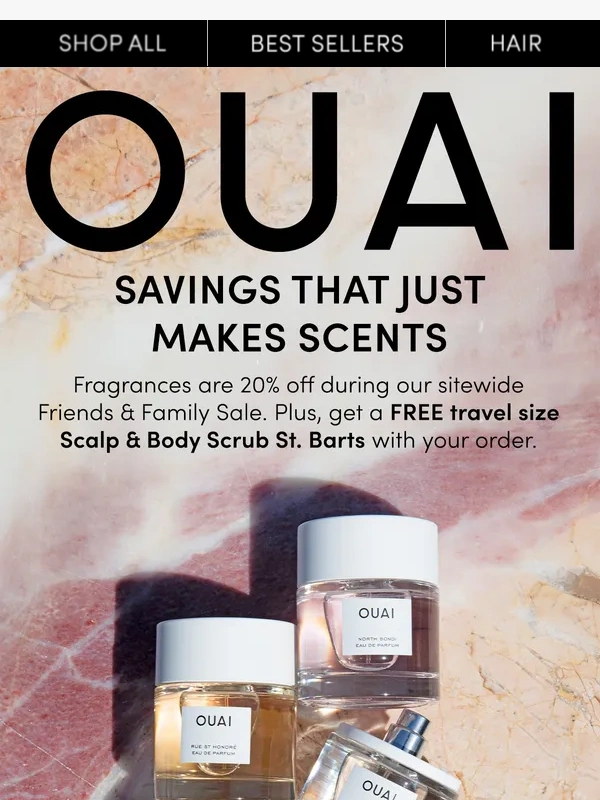 OUAI - Save 20% on fragrances