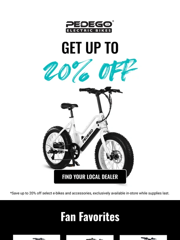 Pedego - ? Get up to 20% off!