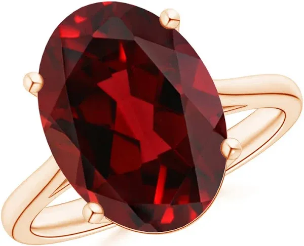 Oval Solitaire Cocktail Ring