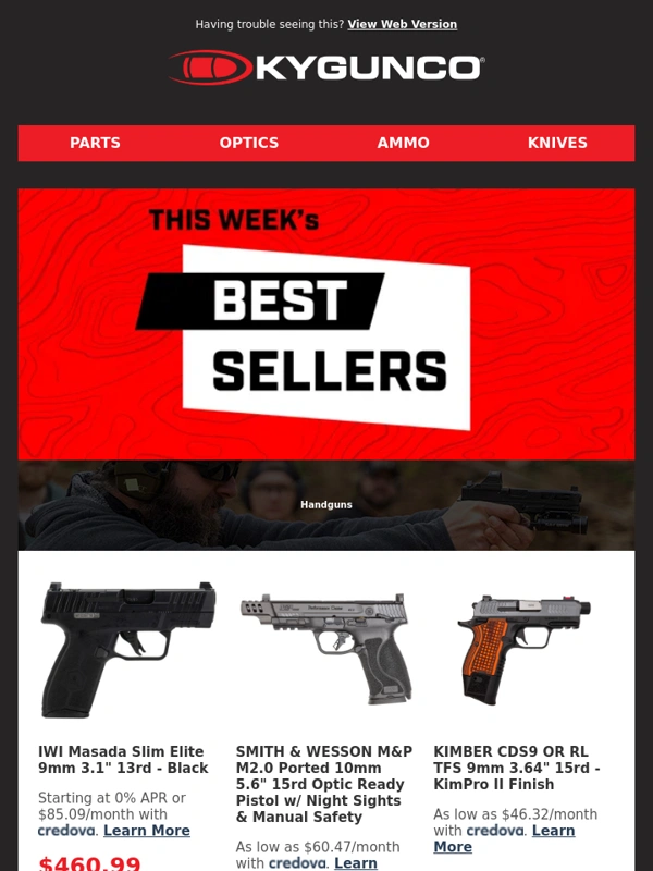 Kygunco - Weekly Best Sellers ? Masada Slim Elite,Coach Gun Supreme 12Ga,American Rifle Predator 22 & More‼️