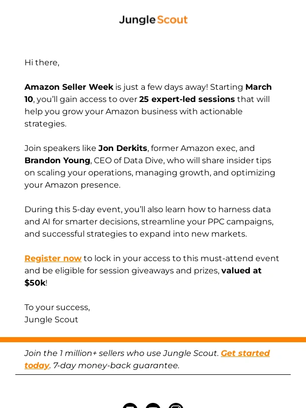 Jungle Scout - Unlock growth strategies at Amazon Seller Week