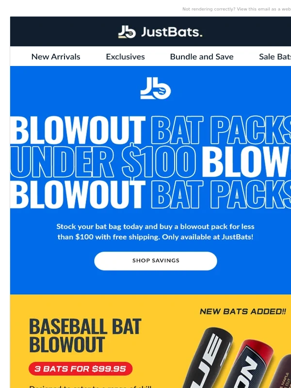 JustBats.com - 2-4 Bats For Under $100