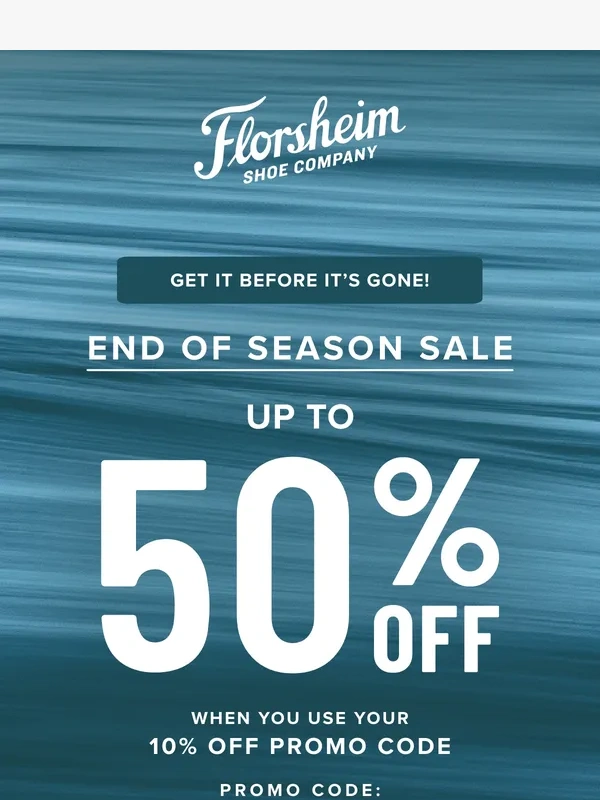 Florsheim - Step into Savings: Up to 50% Off!
