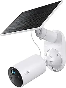 1080P TP-Link Tapo SolarCam Outdoor Security Camera w/ Solar Panel Base