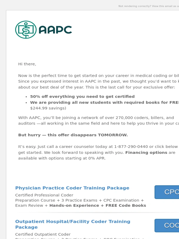 AAPC - Get your medical coding training at Black Friday prices