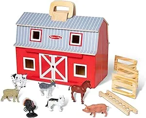 Melissa & Doug Fold and Go Wooden Barn
