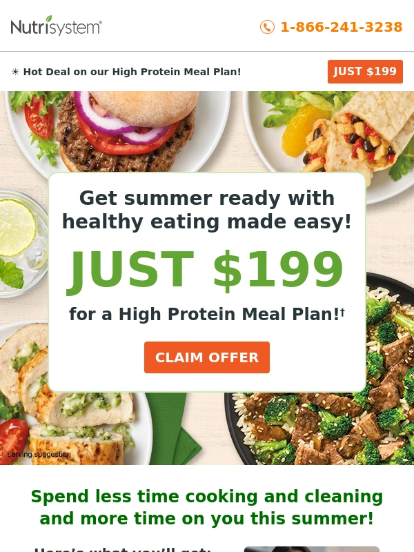 NutriSystem - ☀️ Hot Deal on our High Protein Meal Plan!