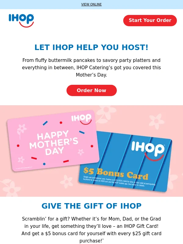 IHOP - Enjoy Mother’s Day brunch right at home ❤️