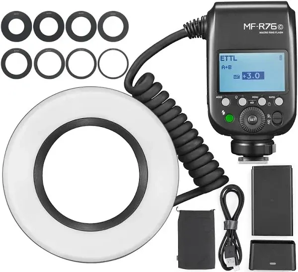 Godox MF-R76n TTL Macro Ring Flash for Nikon