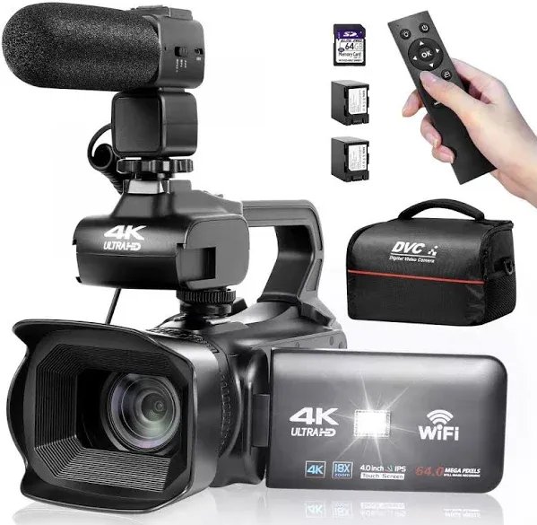UHD 4K 64MP Video Camera Camcorder