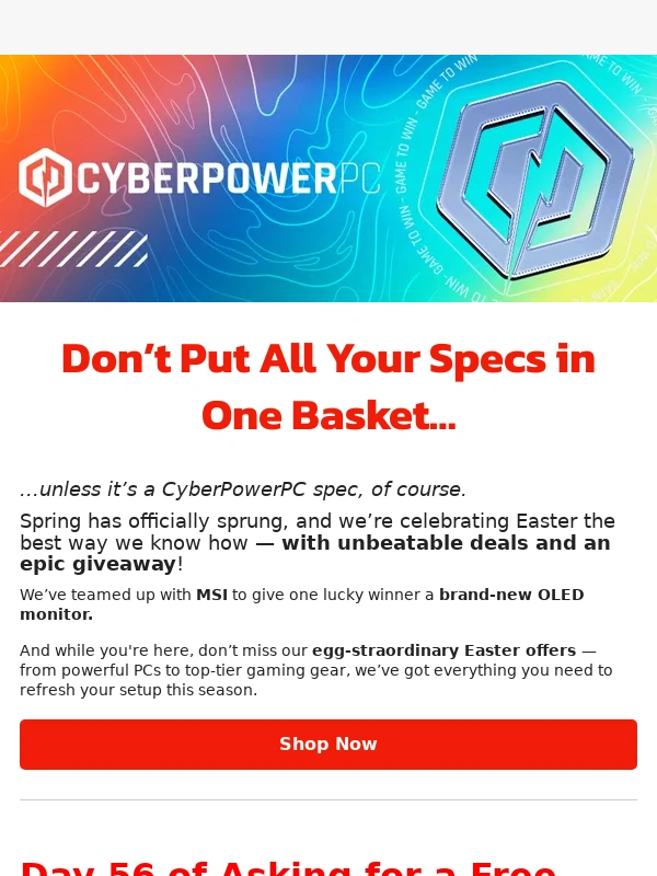 Cyberpower UK - Hunt Down Epic Deals This Easter!