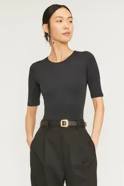 Everlane The Short-Sleeve Crew Neck Bodysuit