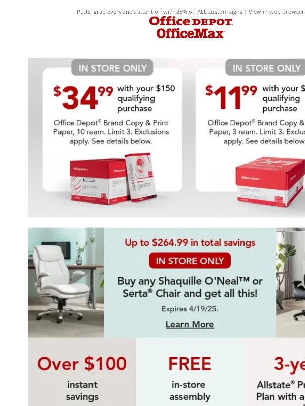 Office Depot - Email exclusive ? Just $38.99 Boise® X-9® 10 ream paper. Stock up now!