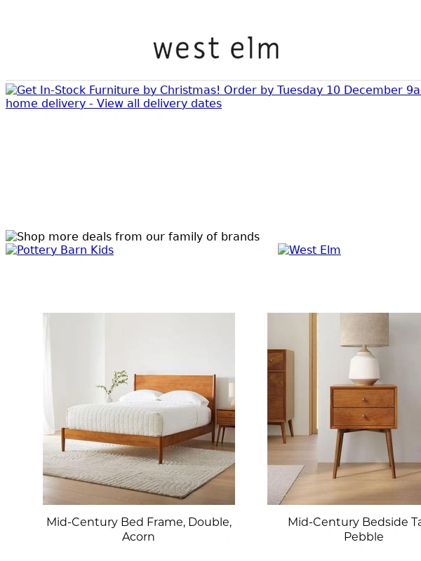 West Elm UK - Today only! Up to 50% off Cyber Monday deals