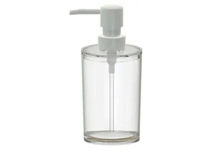 Mainstays Clear Plastic Liquid Soap Pump Dispenser, 10 oz