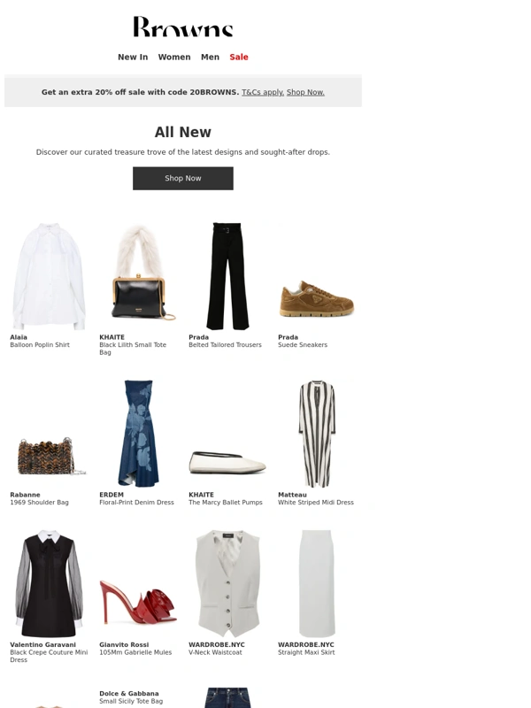 Browns Fashion - New styles to know